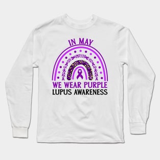 In May We Wear Purple Lupus Awareness Long Sleeve T-Shirt